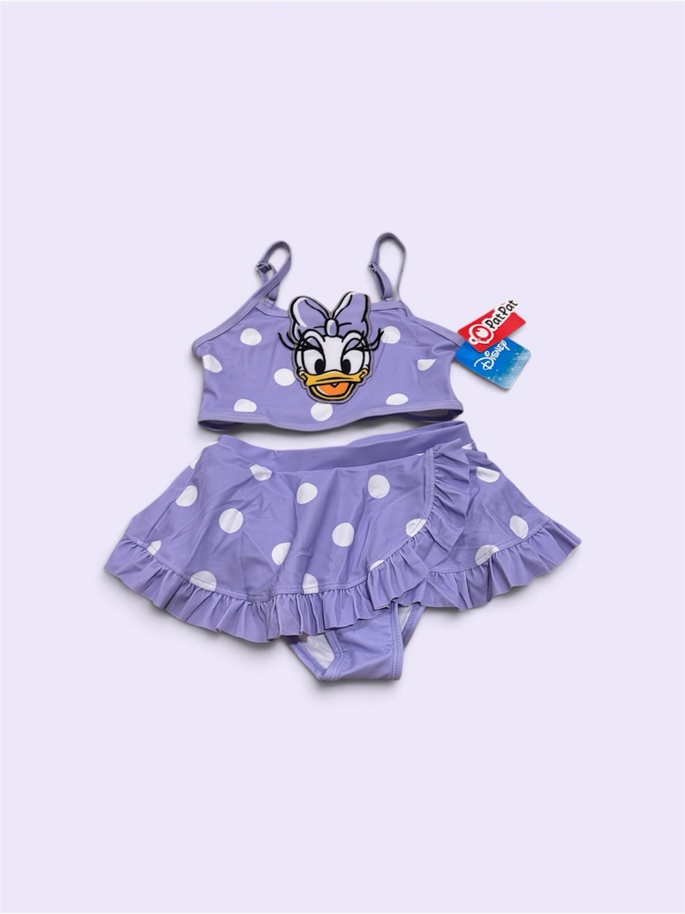 Disney Daisy Duck Lilac Polka Dot Two-Piece Swim Set
